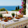 Rose Lavande - Rektangulær akrylbelagt provencedug 150 x 250 cm, miljø
