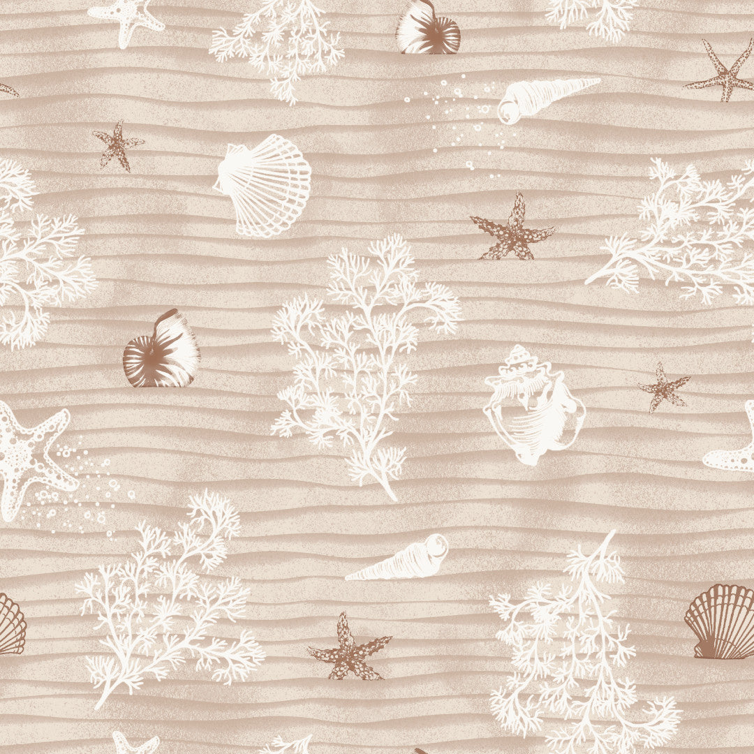 Sandstrand Natur – Voksdug med maritime motiver, motiv