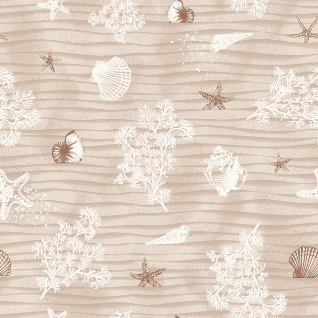 Sandstrand Natur – Voksdug med maritime motiver, motiv