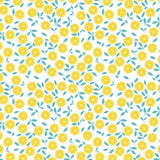 Slice Me Up Limonata – Captain Cook voksdug med grafisk citrusprint, mønster