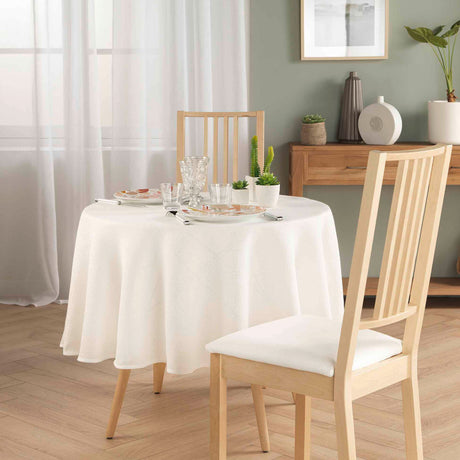 Stella – Rund damaskdug Ø 180 cm, miljø