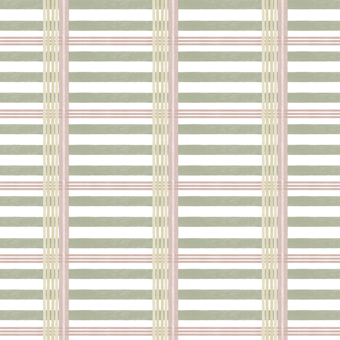 Tea Milady? Olive – Lola voksdug med stribet design, mønster