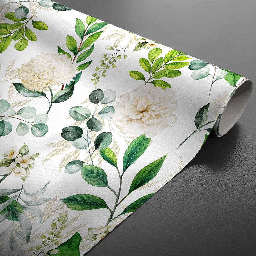 Textilia Dulcette – Voksdug med botanisk mønster, rullet