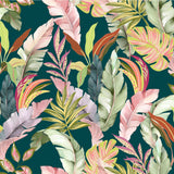 Textilia Galapao - Voksdug med frodigt bladmønster, mønster