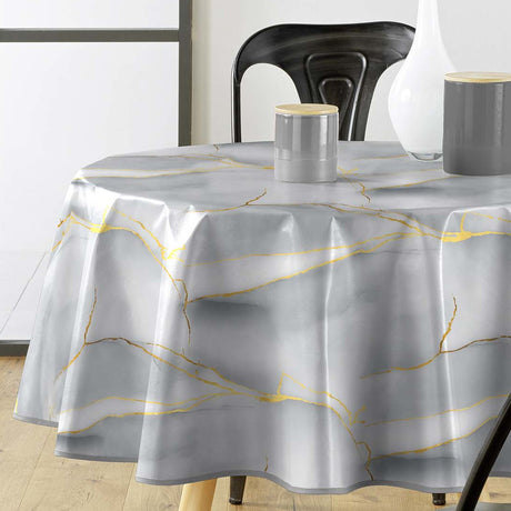 Textilia Glitter Marbrella - Rund voksdug Ø 155 cm, miljø