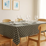 Van Gogh – Akryldug i mørk grå med hvide prikker, 180 cm, miljø