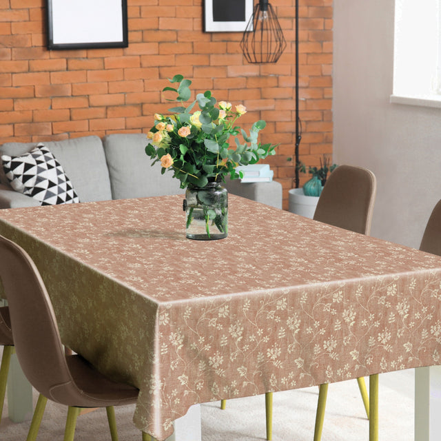 Vintage Blomst Sand – Let præget voksdug, miljø