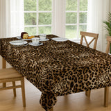 Voksdug Leopard Luxe – Eksotisk borddækning med dyreprint, stuemiljø