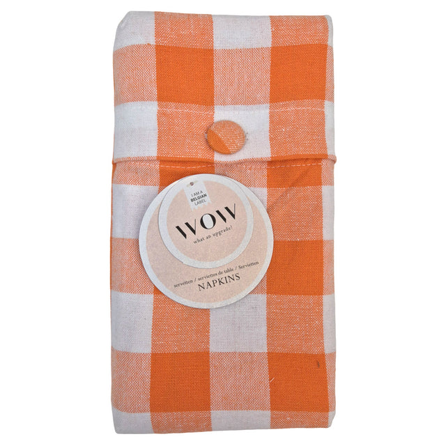 WOW Spring Apricot – Ternede stofservietter 45 x 45 cm (4 pack)