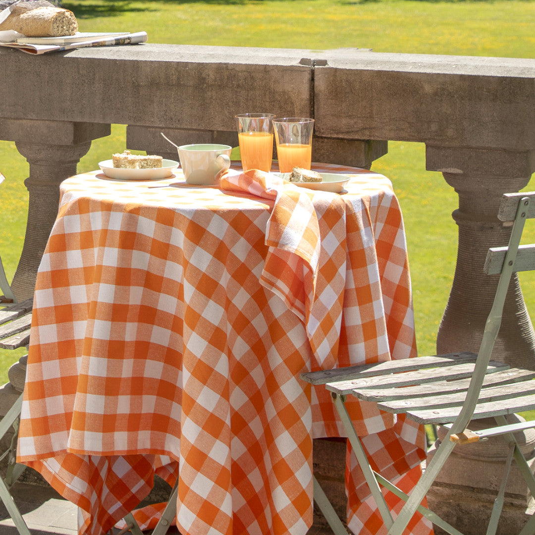 WOW Spring Apricot – Ternet bomuldsdug 150 x 150 cm, miljø