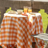 WOW Spring Apricot – Ternet bomuldsdug 150 x 250 cm, rundt bord