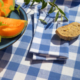 WOW Spring Azurite – Ternet bomuldsdug 150 x 300 cm, nærbille