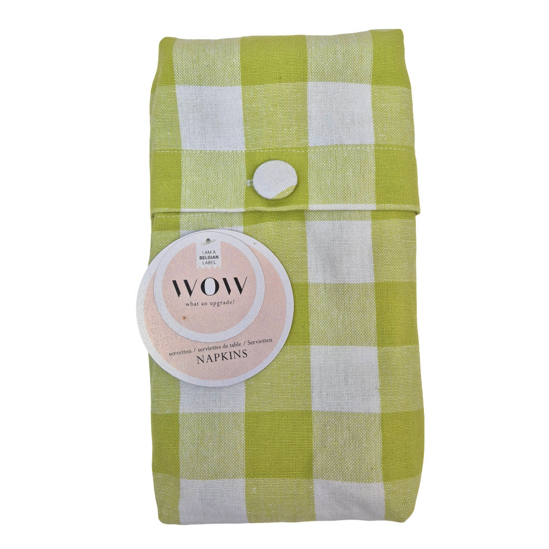 WOW Spring Evergreen – Ternede stofservietter 45 x 45 cm (4 pack)