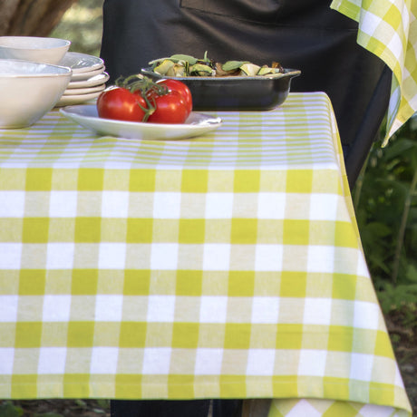 WOW Spring Evergreen – Ternet bomuldsdug 150 x 150 cm