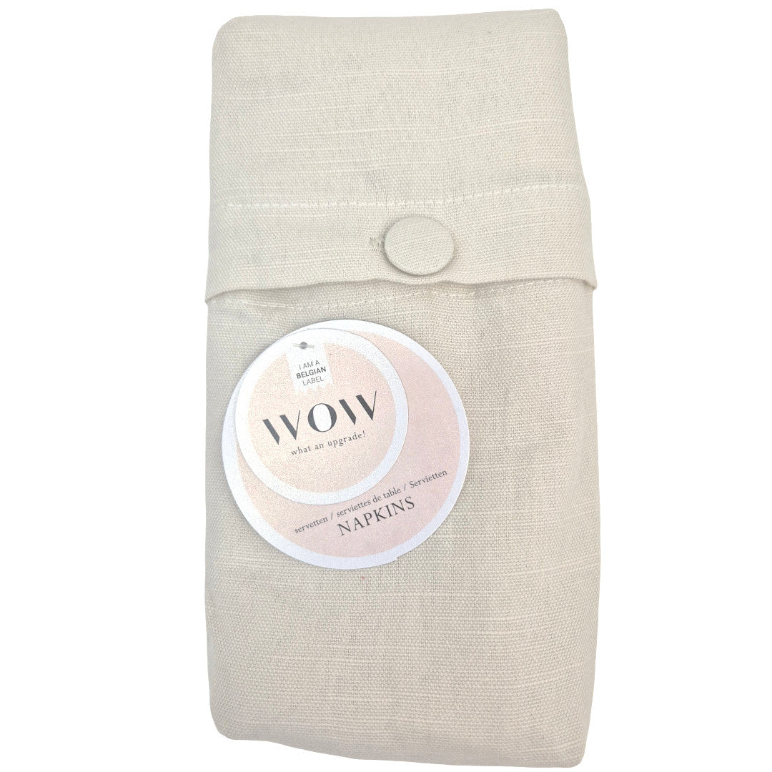 WOW Stofservietter, Essence Ivory – 45 x 45 cm (4-pack)
