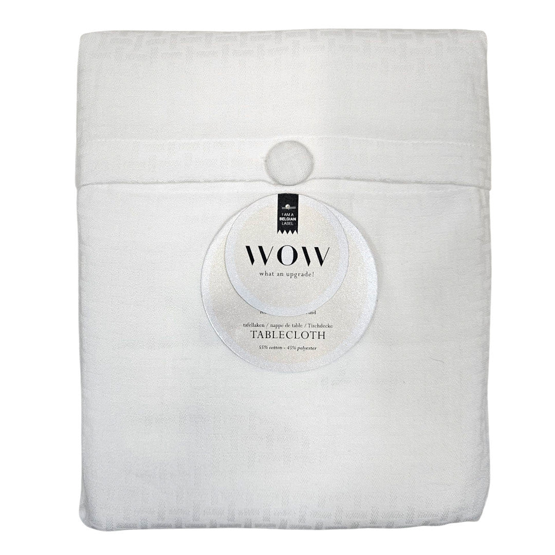 WOW Tradition Swan damaskdug 150 x 250 cm – Hvid, indpakning