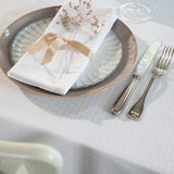 WOW Tradition Swan damaskservietter 45 x 45 cm – 4 stk. – Hvid, nærbillede