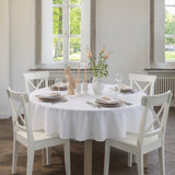 WOW Tradition Swan damaskservietter 45 x 45 cm – 4 stk. – Hvid, rund