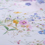 Wildflower Mist – Voksdug med engblomster, nærbillede 1