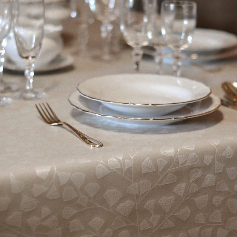 Bonard natur, jacquard vævet akryldug, 180 cm bred