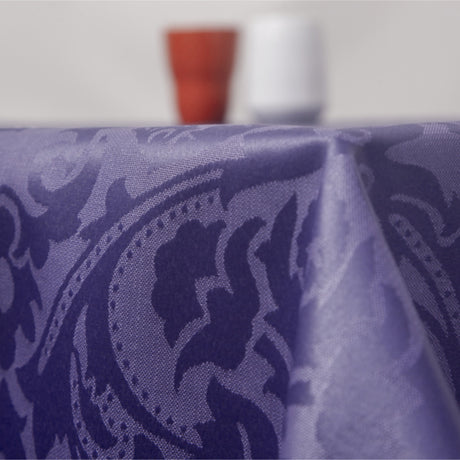 Visconti Jacquard Blue - Vævet akryldug med flot klassisk mønster
