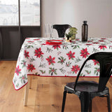 Amaryllis 150 x 300 cm - rektangulær juledug med anti-plet