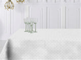 Amigoni Blanco - Jacquard vævet akryldug, 180 cm bred