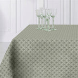 Amigoni Støvet Grøn - Jacquard vævet akryldug, 160 cm
