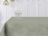 Amigoni Støvet Grøn - Jacquard vævet akryldug, 160 cm