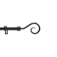 Arabesque Sort – Justerbar Gardinstang 120–210 cm