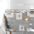Augustin Grey - Juledug med anti-plet, 150 x 240 cm