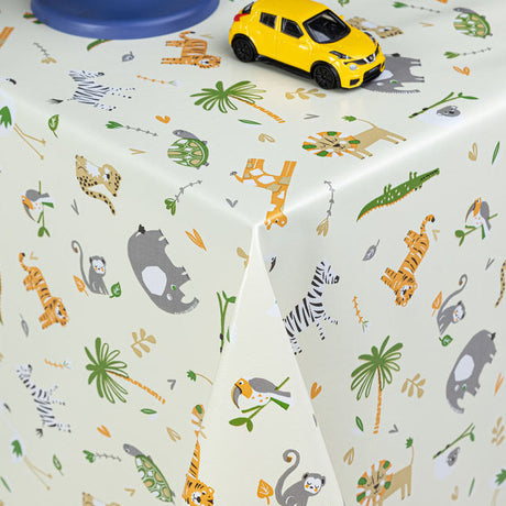 Babysafari, en sød børne-voksdug med dyr fra Afrika