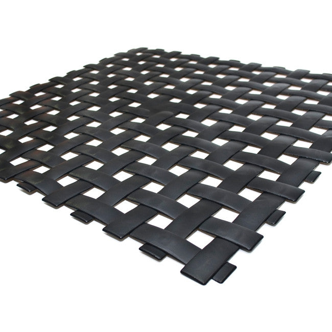 Skridsikker bademåtte med sugekopper - Plexo 54 x 54 cm, sort