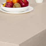 Balance Cake - 160 cm bred voksdug, stribet, beige