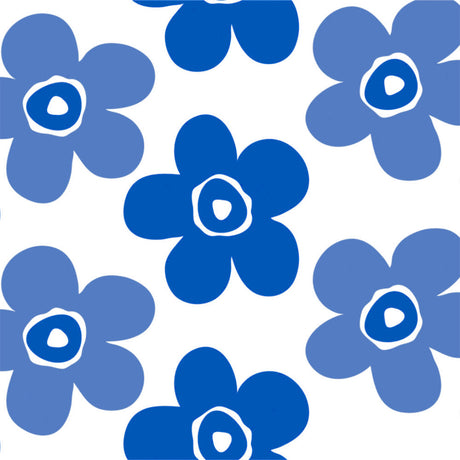 Lola voksdug - Big Flower Heavenly Blue