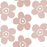 Big Flower Rosenwood - Lola voksdug, store blomster i beige