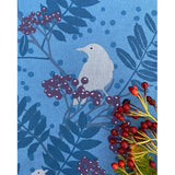 Blackbird Støvet Blå - Notes by Susanne Schjerning, akryldug med antiskrid