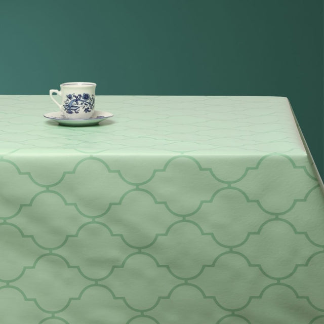 Blød Geometri – Voksdug i mintgrøn