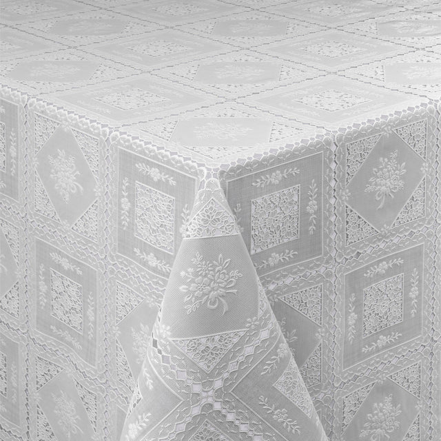 Blondevoksdug Harlekin, blondedug i hvid