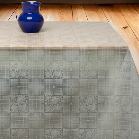 Clarity Square – Gennemsigtig voksdug med klassisk mønster