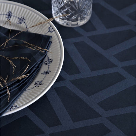 Compliments Ice Damaskdug, blå - 160 x 220 cm, nærbillede