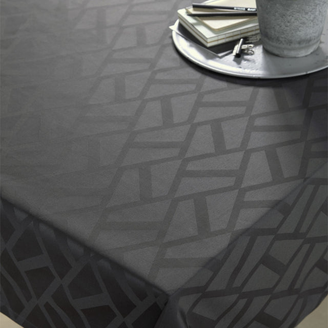 Compliments Ice Damaskdug, grå/antracit - 160 x 320 cm