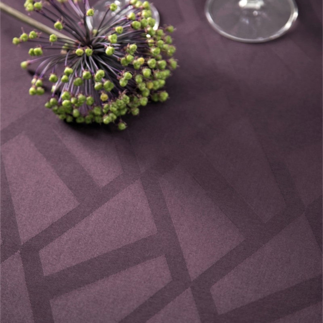 Compliments Ice Damaskdug, lilla - 160 x 370 cm, nærbillede