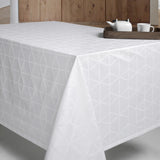 Engholm Pelikan Rund Damask dug - hvid Ø 160cm