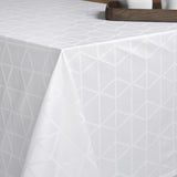 Engholm Pelikan Rund Damask dug - hvid Ø 160cm