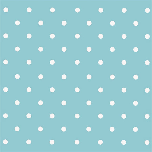 Dots Vintage Blue, voksdug med prikker