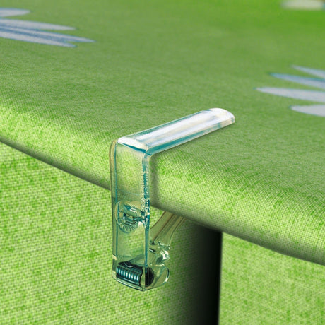 Gennemsigtig transparent dugklemme - 4 stk.