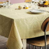 Easter Gul Damaskdug, flot påskedug fra Juna - 150 cm x 270 cm