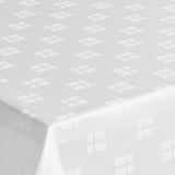 Engholm Flag Damaskdug - Hvid 160 x 370 cm, hjørne