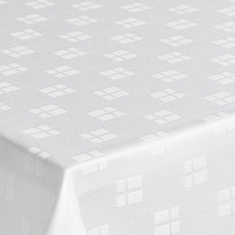 Engholm Flag Damaskdug - Hvid 160 x 370 cm, hjørne